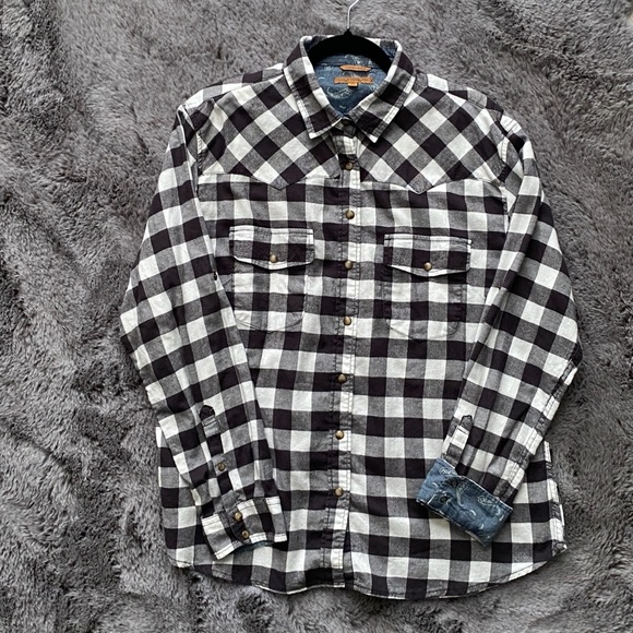 Jachs girlfriend flannel plaid XL - Picture 2 of 3